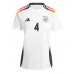 Deutschland Jonathan Tah #4 Heimtrikot Frauen EM 2024 Kurzarm